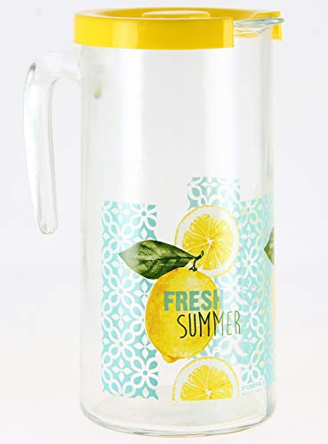 CRISTALICA Krug Saftkrug Wasserkaraffe Küche Garten 1100 ml von CRISTALICA