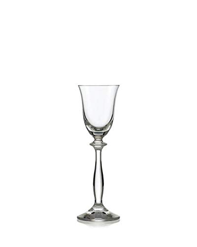 CRISTALICA Likörglas Angela 60ml Schnapsglas Aperitif Wodka Obstler Kelch Kristallglas von CRISTALICA