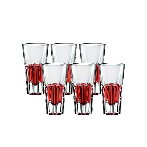 CRISTALICA Likörglas Schnapsglas Wodkaglas Likörglas Hoch Stamper Shot 6er Set 145 ml von CRISTALICA