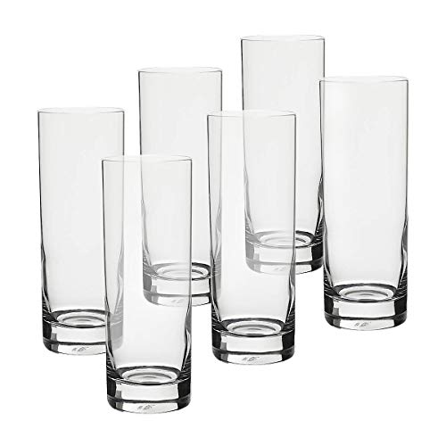 CRISTALICA Longdrinkglas 6er-Set Highball York Trinkglas Cocktailglas Alltagsglas 450ml von CRISTALICA