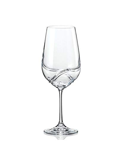 CRISTALICA Rotweinglas Weinkelch Turbulence 350ml klar Kristallglas dekantieren von CRISTALICA