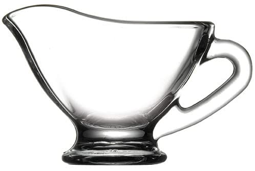 CRISTALICA Sauciere Basic 60 ml Glaskännchen Dressing Marmelade Essing Soßen von CRISTALICA