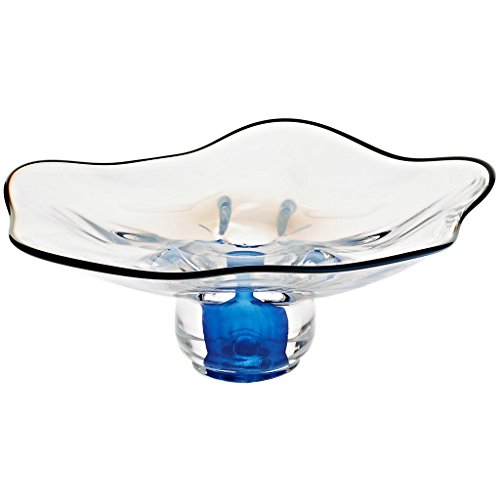 Schale Heaven Pavel transparent/blau Ø 30cm von CRISTALICA