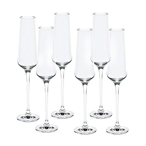 CRISTALICA Sektglas 6er-Set Sektkelch Charisma für Schampus Prosecco Champagner 150 ml klar von CRISTALICA