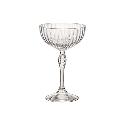 Sektschale Americas ´20s 230ml Champangerglas Retro Vintage Kristallglas von CRISTALICA