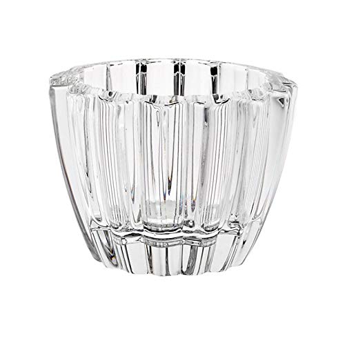 CRISTALICA Teelichthalter Kerzenglas Votiv Stumpen Herzchen Bleikristallglas 8cm Valentinstag von CRISTALICA