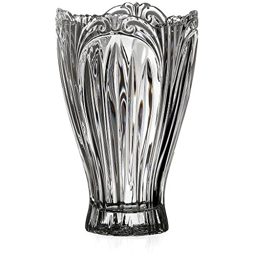 Vase Blumenvase Silvia Transparent H 22 cm Kristallglas Tischvase Tischdeko Hochzeitdeko von CRISTALICA