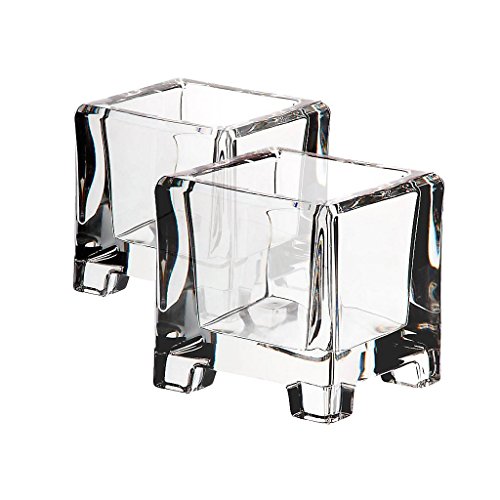 CRISTALICA Votiv Lucio 2er-Set (8cm) von CRISTALICA