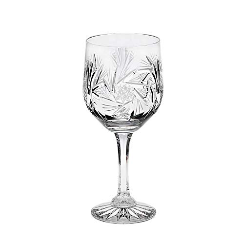 CRISTALICA Weinglas Schleuderstern 240ml Kelchglas Trinkglas Rotwein Weißwein Bleikristall von CRISTALICA