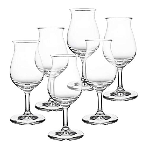 CRISTALICA Whiskyglas 6er-Set Tasting Verkostunglas Transparent 140 ml Kristallglas von CRISTALICA