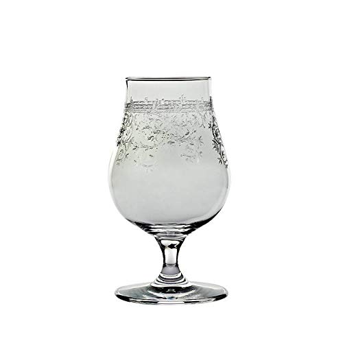 CRISTALICA Whiskyglas Malt Tasting Likörkelch Aperitif Panto 90ml Kristallglas Floral von CRISTALICA