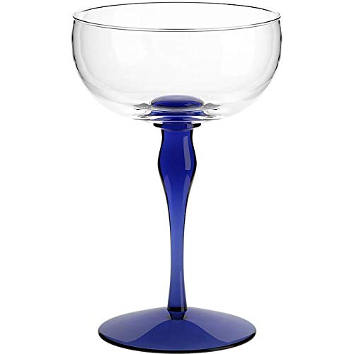 Eiscremeglas Dessertschale Cocktailglas Genova Amore Vero 600ml blau von CRISTALICA
