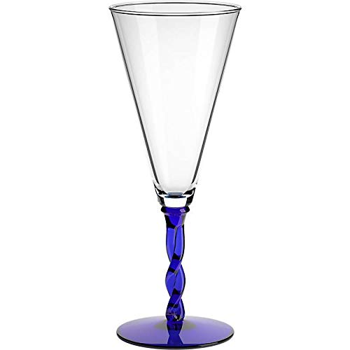 Eiscremeglas Eisbecher Cocktailglas Toscana Amore Vero 700ml blau von CRISTALICA