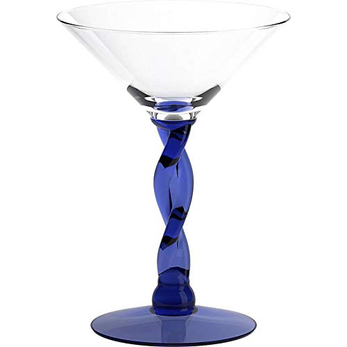 Eiscremeschale Martinikelch Cocktailglas Sicilia Amore Vero 600ml blau von CRISTALICA
