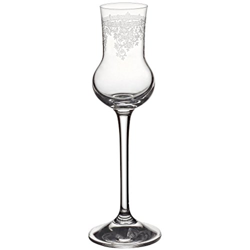 CRISTALICA Grappakelch Obstlerglas Schnapsglas Panto 90 ml Transparent Pantographie Kristallglas von CRISTALICA