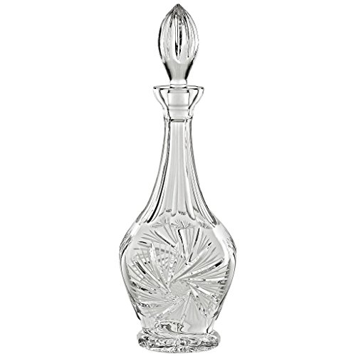 CRISTALICA Karaffe Dekanter Dekaner Dekanflasche Dekaner Dekankaraffe Whiskeykaraffe Likörkaraffe Schleuderstern Transparent 1.100 ml H 39 cm Kristallglas von CRISTALICA