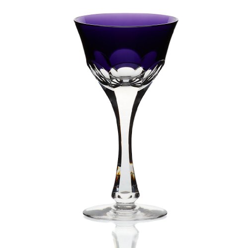 Likörglas Likörkelch Schnapsglas Allegro Violett Kristall 14 cm von CRISTALICA