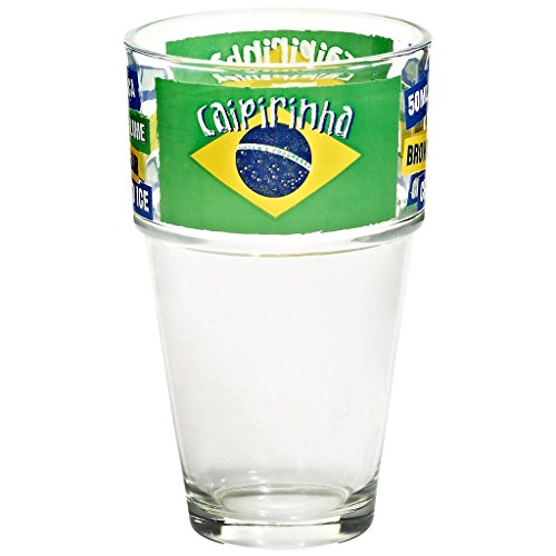 Longdrinkglas Wasserglas Trinkglas Nadia Brasilien 330 ml H 13,5 cm Moderner Zeitloser Style von CRISTALICA