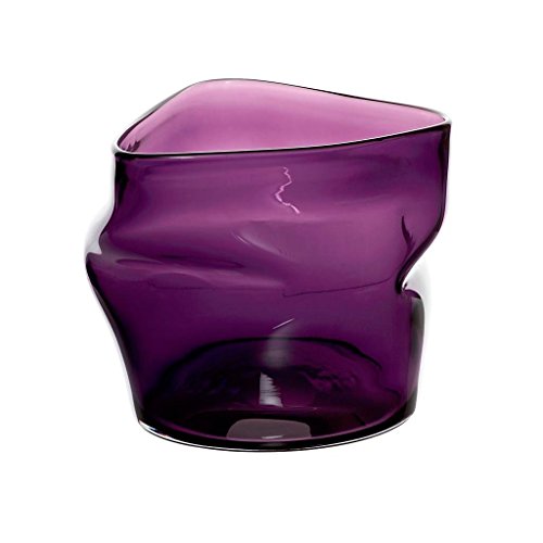 Obstschale, Glas Schale"ANDROMEDA", violett, 18 cm, moderner Style (ART GLASS powered by CRISTALICA) von CRISTALICA