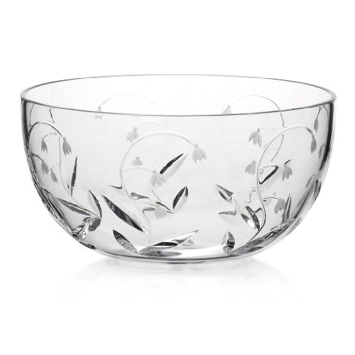 CRISTALICA Schale Obstschale Salatschüssel Maiglöckchen Transparent D 22,5 cm Kristall von CRISTALICA