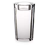 Teelichthalter Kerzenhalter oval massiv transparent 14 cm Bleikristall Glas von CRISTALICA