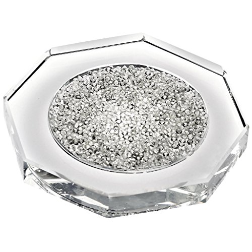 Untersetzer Tischschoner Crystal Diamonds D 12 cm Hochwertiges Glas Moderner Zeitloser Style von CRISTALICA