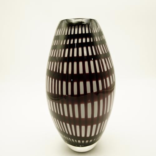 Vase Murano-Stil Sandy Höhe ca. 29,5cm Handarbeit von CRISTALICA