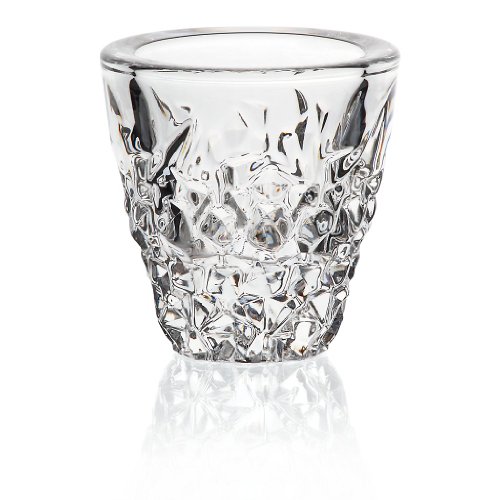 Votiv Kerzenhalter Windlicht Candleholder Katarina Gold 9 cm Transparent Kristall von CRISTALICA