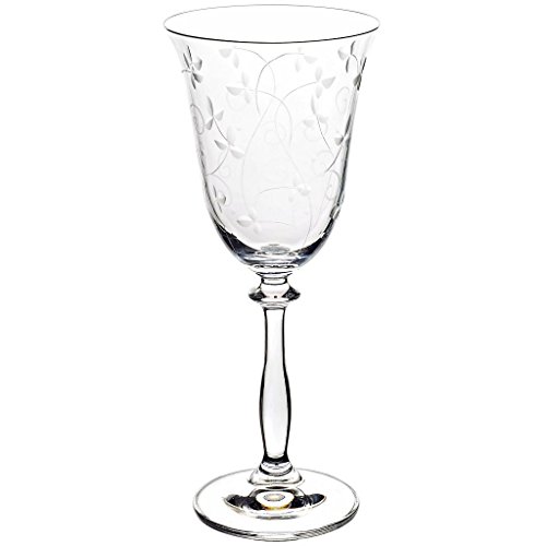 Weinglas Weinkelch Petite Daisy 220 ml Transparent Hochwertiges Glas von CRISTALICA