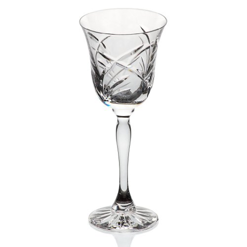 Weinglas Weinkelch Roseglas Goblet Transparent Kristallglas 20 cm von CRISTALICA