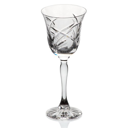 CRISTALICA Weinglas Weinkelch Roseglas Goblet Transparent Kristallglas 20 cm von CRISTALICA
