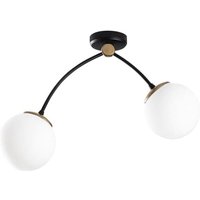 2-flammige Deckenleuchte mit Glasschirmen Modell 5 2-flammige Deckenleuchte mit Glasschirmen Modell 5 von CRISTALRECORD