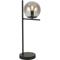 Boston Schwarz geräucherte Tischlampe 1xE14 von CRISTALRECORD