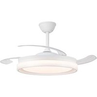 Brisa Eco LED-Ventilator mit einziehbaren Flügeln, Weiß, 45 W, 4400 lm CCT Brisa Eco LED-Ventilator mit einziehbaren Flügeln, Weiß, 45 W, 4400 lm CCT von CRISTALRECORD