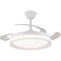 Cristalrecord - Brisa Evo 72W 7920Lm cct Dim Smart LED-Ventilator mit einziehbaren Flügeln von CRISTALRECORD