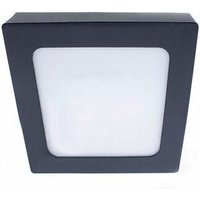 LED-Deckenleuchte Gelys IP54 18W 4000K quadratisch anthrazit von CRISTALRECORD