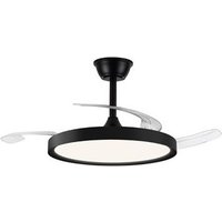 Cristalrecord - Polaris Schwarzer 43W 4430Lm cct Dim LED-Ventilator mit einziehbaren Flügeln Cristalrecord - Polaris Schwarzer 43W 4430Lm cct Dim LED-Ventilator mit einziehbaren Flügeln von CRISTALRECORD
