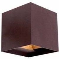 Wandleuchte IP54 Open led 2x5W 4000K Oxidbraun von CRISTAL RECORD LIGHTING