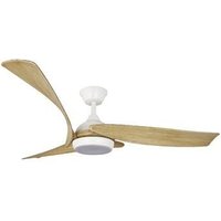 Cristalrecord - Enna Weißer LED-Deckenventilator 24W 2400Lm cct Dim von CRISTALRECORD