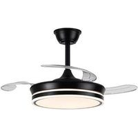 Evo Mini Schwarz 46W 5520Lm CCT Dim Smart Einziehbarer LED-Ventilator Evo Mini Schwarz 46W 5520Lm CCT Dim Smart Einziehbarer LED-Ventilator von CRISTALRECORD