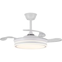 Evo Mini Weiß 46W 5520Lm CCT Dim Smart Einziehbarer LED-Ventilator Evo Mini Weiß 46W 5520Lm CCT Dim Smart Einziehbarer LED-Ventilator von CRISTALRECORD