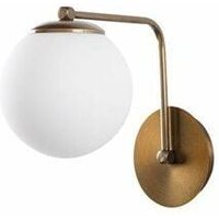 Cristalrecord - Goldfarbene Wandleuchte mit Glasschirm Modell 12 von CRISTALRECORD
