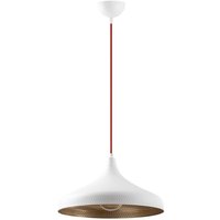 Hängende Deckenlampe in Weiß und Gold. Modell 23 von CRISTALRECORD