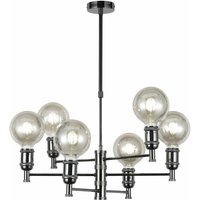 Hängende Deckenleuchte MIYAKO Graphit 6 LICHTER CR 99-396-27-280 von CRISTALRECORD