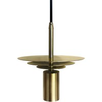 Cristalrecord - Pendelleuchte mit altem Goldlampenhalter saturno cr 93-041-27-005 von CRISTALRECORD