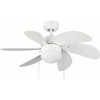 Cristalrecord - Ventilador techo tabit blanco luz von CRISTALRECORD