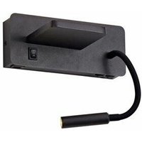 Cristalrecord - Wandleuchte led Rob2 5W+3W usb und kabelloses Ladegerät von CRISTALRECORD