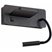 Cristalrecord - Wandleuchte led Rob2 5W+3W usb und kabelloses Ladegerät von CRISTALRECORD