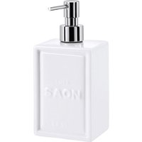 Lineabeta - Weißer Saon quadratischer Seifenspender 500 ml von CRISTINA ONDYNA