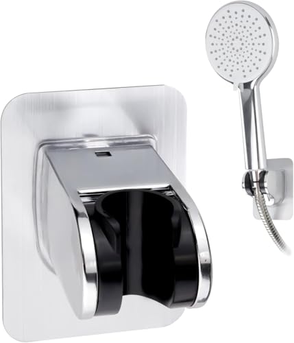 Duschkopfhalterung mit Starkem Kleber, Verstellbare Handbrause Halterung Wasserdicht Wandhalterung, Kein Bohren Duschschlauch Halter Besser als Saugnäpfe für Dusche Badezimmer Duschkopfhalterung mit Starkem Kleber, Verstellbare Handbrause Halterung Wasserdicht Wandhalterung, Kein Bohren Duschschlauch Halter Besser als Saugnäpfe für Dusche Badezimmer von CRITIVE-SHOP